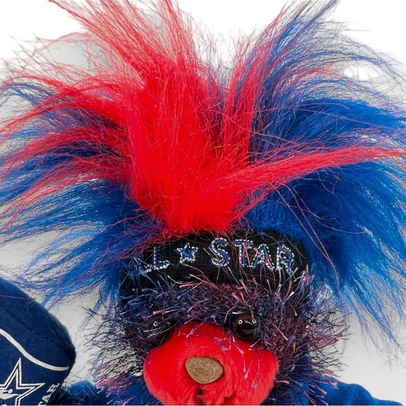 2004 NBA All Star Game Los Angeles Lakers Fuzzy Plush Bear Souvenir RARE HTF 9" - Picture 8 of 11